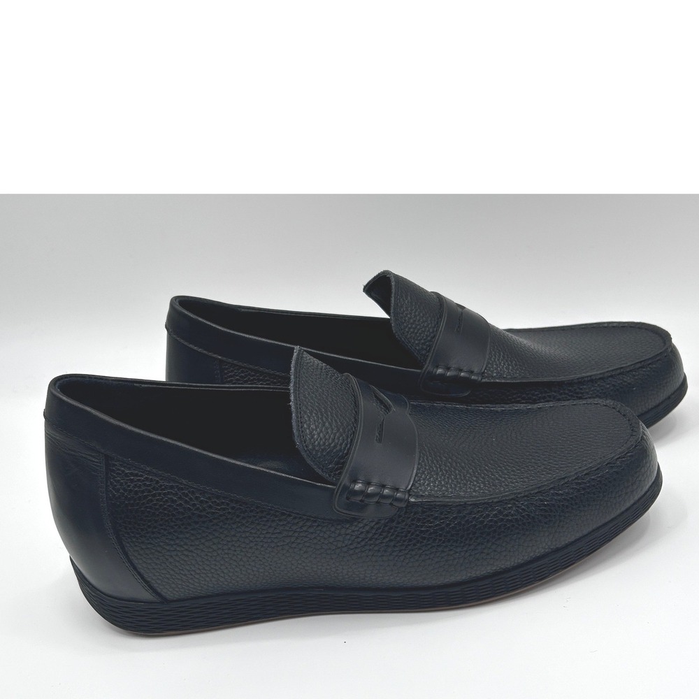 CALTO Black Penny Loafer Elevator Shoes S1090 Size 9 NWOT Genuine Leather